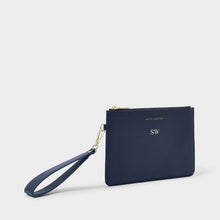 Load image into Gallery viewer, Zana Wristlet Pouch-Navy
