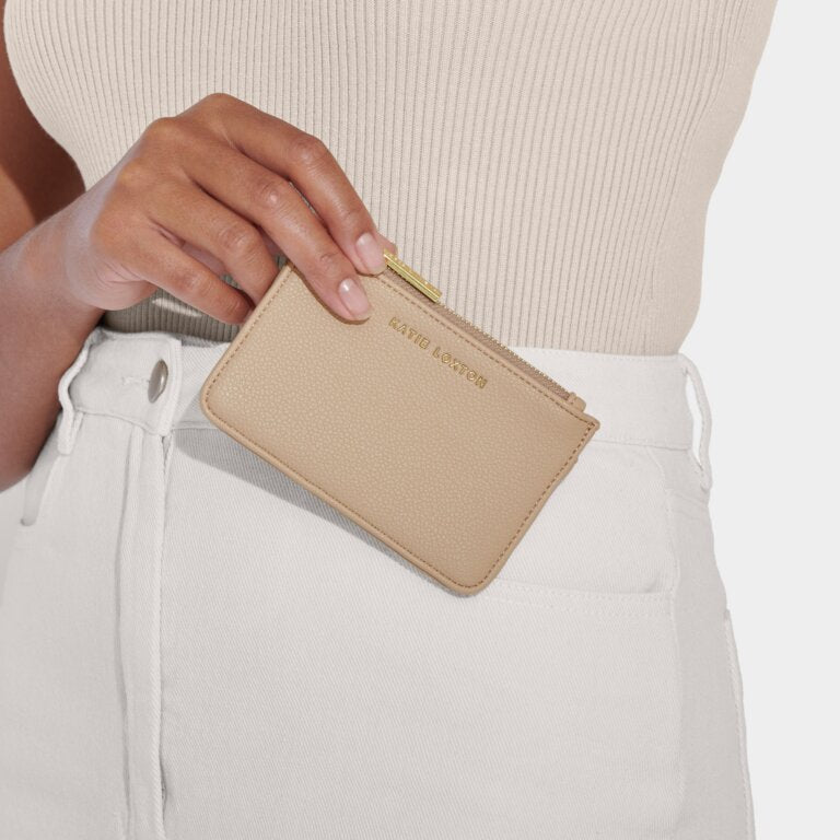 Hana Coin & Cardholder- Light Taupe