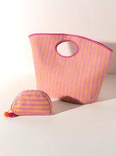 Load image into Gallery viewer, Lolita Stripe Tote-Candy Pink
