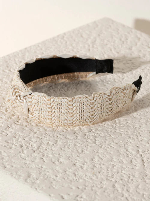 Knotted Straw Headband
