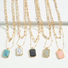 Load image into Gallery viewer, Semi Precious Layered Necklace
