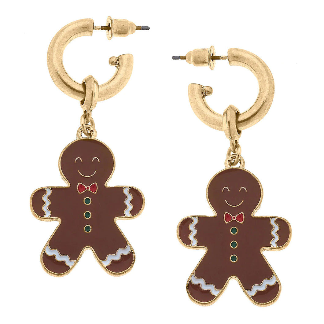 Gingerbread Man Earring