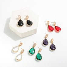 Load image into Gallery viewer, Holiday Rhinestone Drop Earring
