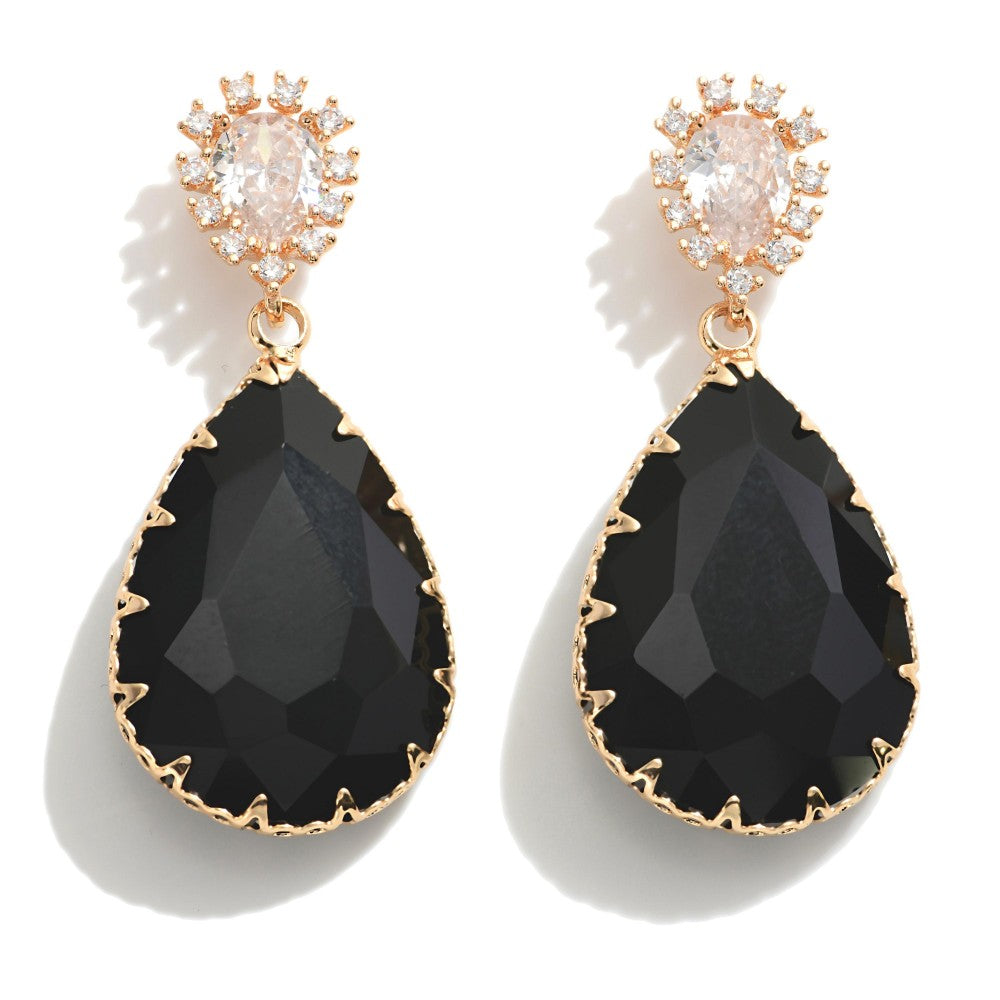 Holiday Rhinestone Drop Earring