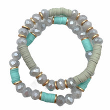 Load image into Gallery viewer, Stackable Heishi Beaded Bracelets

