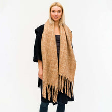 Load image into Gallery viewer, Cozy Frayed Scarf
