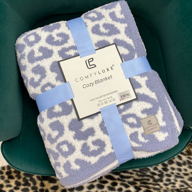 Comfy Luxe Cozy Blanket-Blue