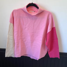 Load image into Gallery viewer, Bubblegum Colorblock Sweater
