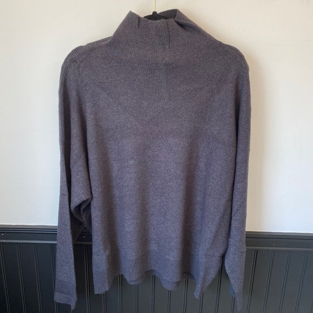 Charcoal Mockneck Sweater