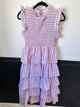 Load image into Gallery viewer, Lilac Gingham Dreams Dress
