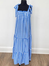 Load image into Gallery viewer, Blue Gingham Daydream Dress
