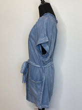 Load image into Gallery viewer, Smocked Denim Romper
