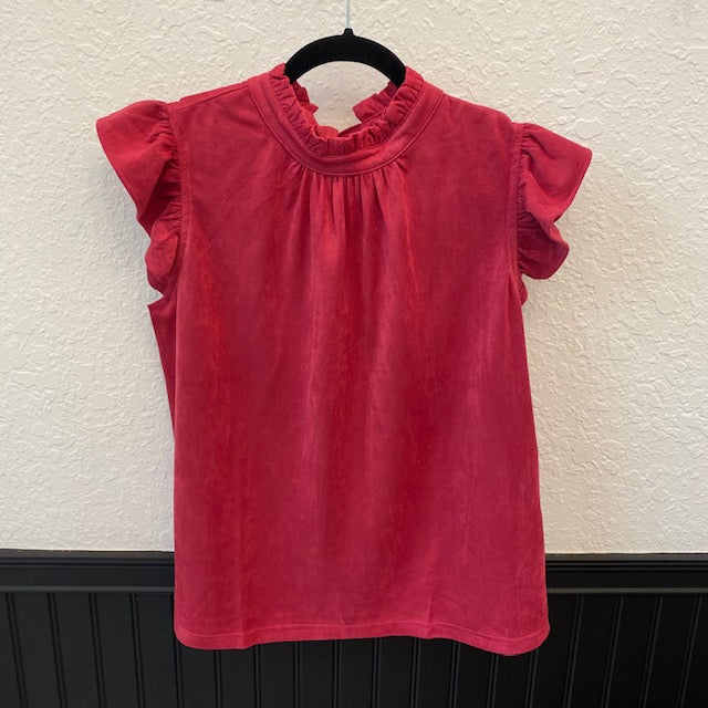 Miranda Faux Suede Blouse