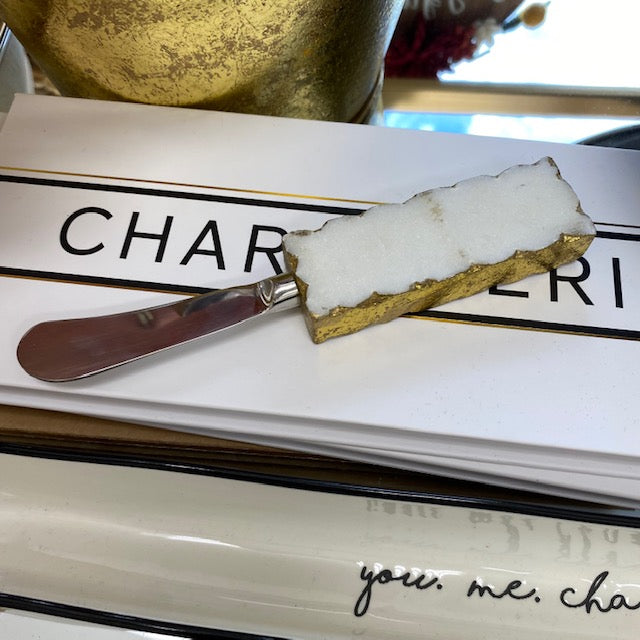 White Marble Charcuterie Knife