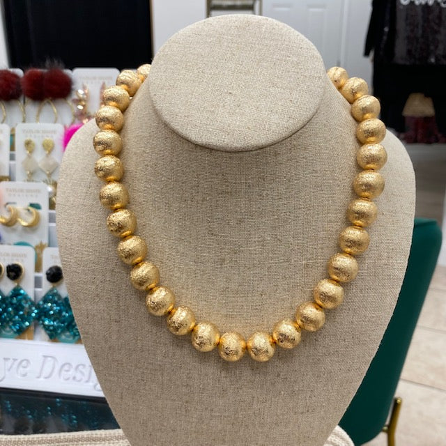 Golden Girl Bead Necklace