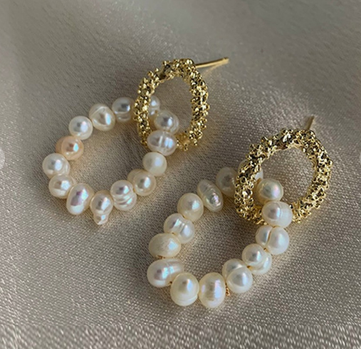 Pearl Link Earring