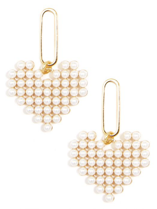 Beaded Pearl Link Earring