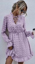 Load image into Gallery viewer, Spring Swiss Dot Dress-multiple colors
