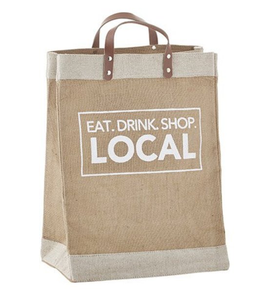 Eat. Drink. Shop. Local Canvas Tote