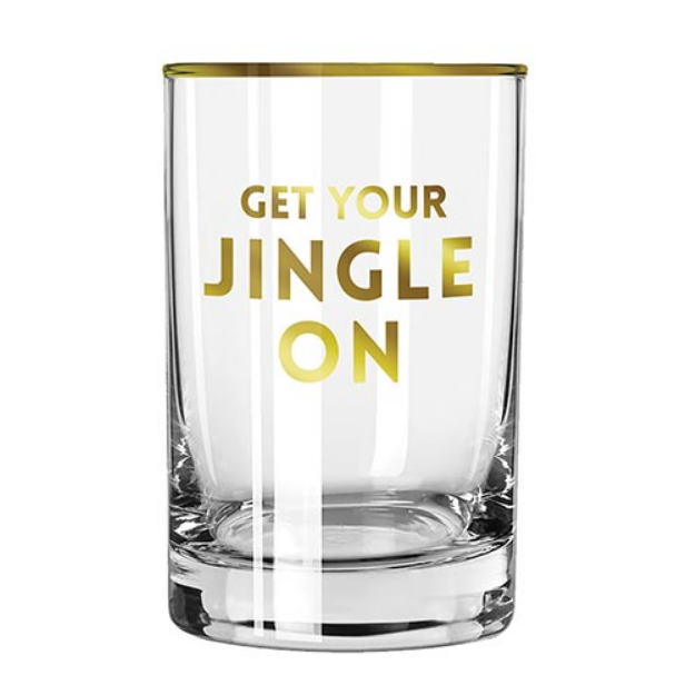 Get Your Jingle On Rocks Glass