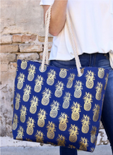 Load image into Gallery viewer, Foil Pineapple Tote

