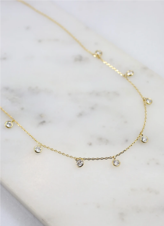 Lacy Delicate Gold Necklace